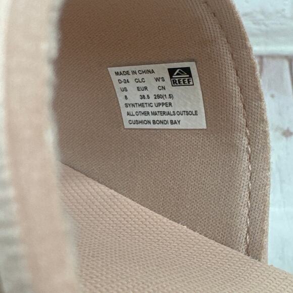 Reef Cushion Bondi Bay Cameo Rose Platform Slides Sandals Women’s Size 8 - Picture 10 of 10